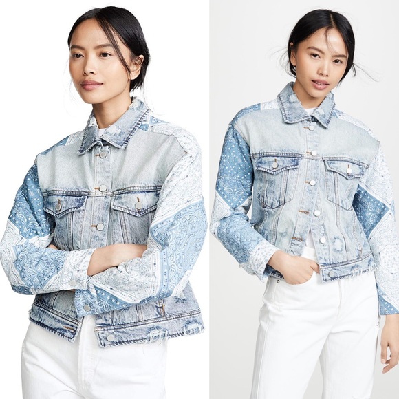 Anthropologie Blanknyc patchwork denim jacket - Picture 2 of 10